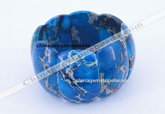 CGB156 8 inches fashion dyed imperial jasper gemstone stretchy bracelet