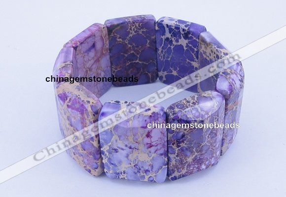 CGB159 8 inches fashion dyed imperial jasper gemstone stretchy bracelet