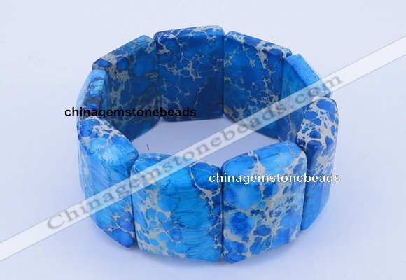 CGB161 8 inches fashion dyed imperial jasper gemstone stretchy bracelet