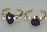 CGB2002 22*30mm - 25*30mm freeform druzy agate gemstone bangles