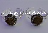 CGB2014 30mm flower druzy agate gemstone bangles wholesale