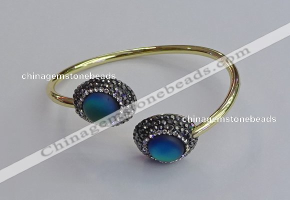 CGB2052 15*20mm oval glass bangles wholesale