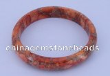 CGB206 Inner diameter 60mm fashion dyed imperial jasper gemstone bangle