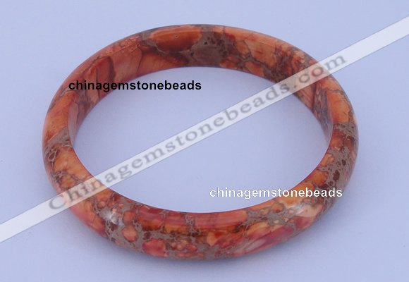 CGB206 Inner diameter 60mm fashion dyed imperial jasper gemstone bangle