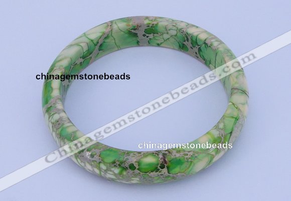 CGB207 Inner diameter 60mm fashion dyed imperial jasper gemstone bangle