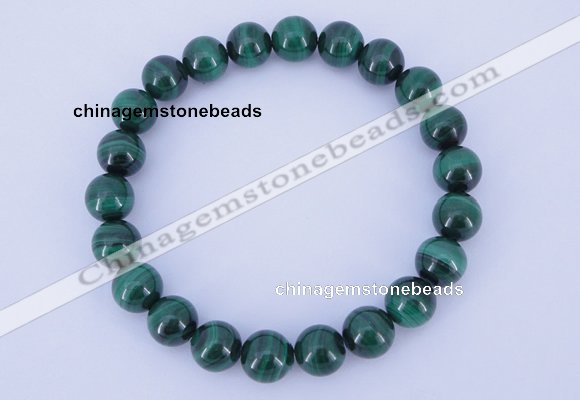 CGB215 2pcs 7.5 inches 4mm natural malachite gemstone bracelets