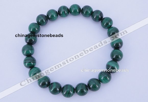 CGB216 2pcs 7.5 inches 6mm natural malachite gemstone bracelets