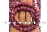 CGB2500 7.5 inches 6mm round ruby gemstone beaded bracelets