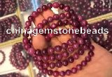 CGB2510 7.5 inches 6mm round ruby zoisite beaded bracelets