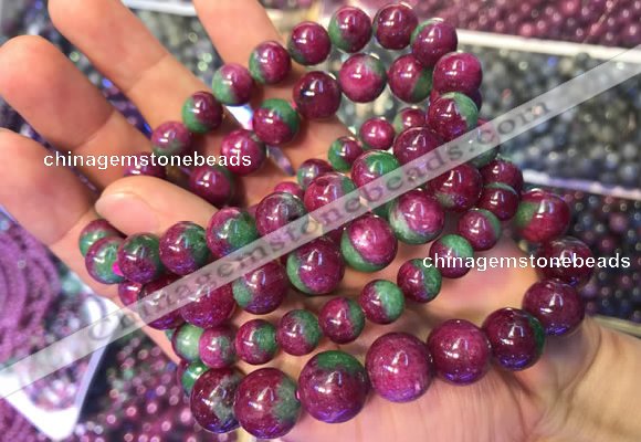 CGB2529 7.5 inches 11mm round ruby zoisite beaded bracelets