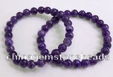 CGB2550 7.5 inches 6mm round charoite gemstone beaded bracelets