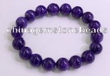 CGB2563 7.5 inches 10mm round charoite gemstone beaded bracelets