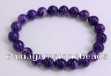 CGB2571 7.5 inches 9mm round charoite gemstone beaded bracelets