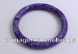 CGB2584 Inner diameter 60mm fashion charoite gemstone bracelet