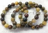 CGB2601 7.5 inches 10mm round natural pietersit beaded bracelets