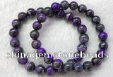 CGB2611 7.5 inches 9mm round natural sugilite beaded bracelets