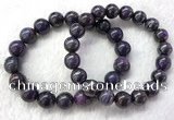 CGB2613 7.5 inches 11mm round natural sugilite beaded bracelets