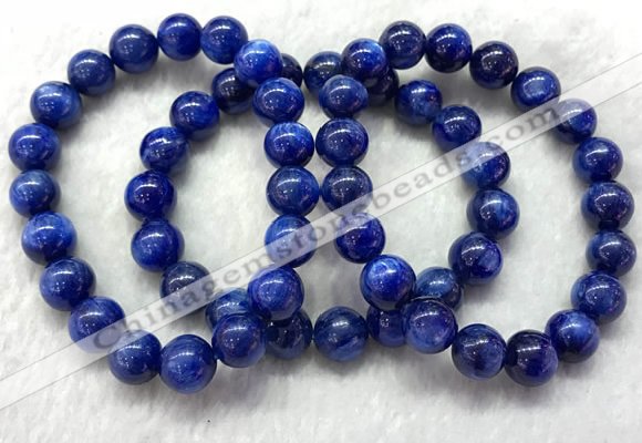 CGB2628 7.5 inches 10mm round natural kyanite beaded bracelets