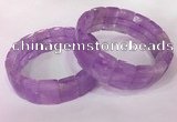 CGB2636 12*18mm faceted rectangle lavender amethyst bracelets