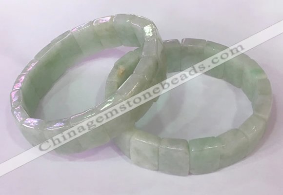 CGB2640 11*15mm faceted rectangle jade bracelets wholesale