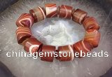 CGB3016 7.5 inches 13*16mm - 15*19mm tube agate bracelet
