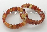 CGB3104 7.5 inches 8*15mm oval agate gemstone bracelets