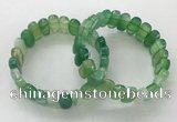 CGB3106 7.5 inches 8*15mm oval agate gemstone bracelets