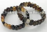 CGB3112 7.5 inches 8*15mm oval agate gemstone bracelets