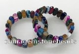 CGB3113 7.5 inches 8*15mm oval agate gemstone bracelets