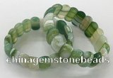 CGB3128 7.5 inches 10*20mm faceted oval agate bracelets