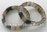 CGB3175 7.5 inches 12*15mm rectangle agate bracelets wholesale