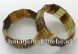 CGB3186 7.5 inches 15*25mm rectangle agate bracelets wholesale