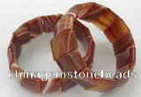 CGB3189 7.5 inches 15*25mm rectangle agate bracelets wholesale