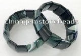 CGB3191 7.5 inches 15*25mm rectangle agate bracelets wholesale