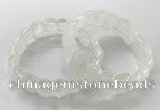 CGB3220 7.5 inches 12*20mm oval white crystal bracelets