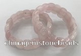 CGB3221 7.5 inches 12*20mm oval rose quartz bracelets