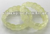 CGB3222 7.5 inches 12*20mm oval lemon quartz bracelets