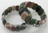 CGB3229 7.5 inches 12*20mm oval Indian agate bracelets