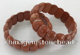 CGB3232 7.5 inches 12*20mm oval red jasper bracelets