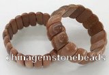 CGB3255 7.5 inches 12*25mm oval goldstone bracelets wholesale