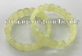 CGB3282 7.5 inches 10*15mm faceted oval lemon quartz bracelets