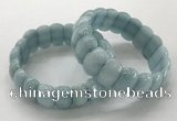 CGB3293 7.5 inches 10*20mm faceted oval imitation aquamarine bracelets