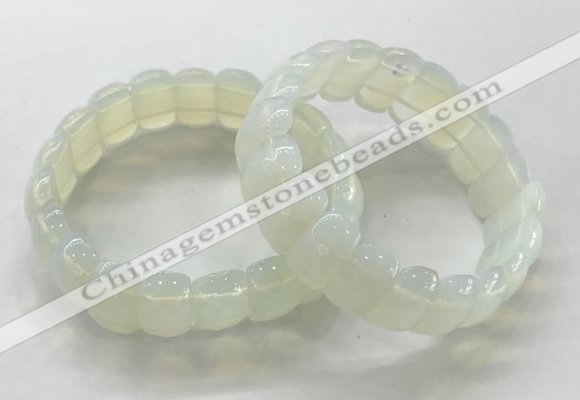 CGB3296 7.5 inches 10*20mm faceted oval opal bracelets