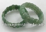 CGB3297 7.5 inches 10*20mm faceted oval green aventurine bracelets