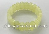 CGB3313 7.5 inches 10*20mm faceted oval lemon quartz bracelets