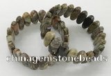 CGB3316 7.5 inches 10*20mm faceted oval rainforest agate bracelets