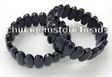 CGB3324 7.5 inches 10*20mm faceted oval blue goldstone bracelets