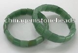 CGB3338 7.5 inches 10*15mm rectangle green aventurine bracelets