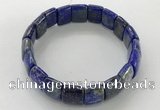 CGB3344 7.5 inches 10*15mm rectangle lapis lazuli bracelets