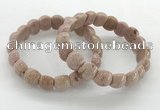 CGB3379 7.5 inches 10*15mm oval rhodochrosite bracelets wholesale